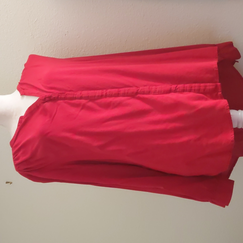 Old navy red button down shirt size xxl